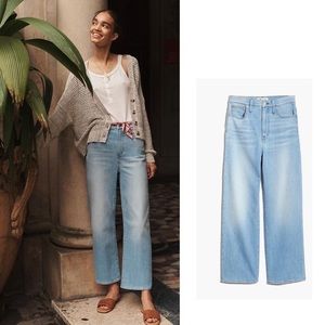 Madewell Slim Wide Leg crop in Eastwick wash sz 25